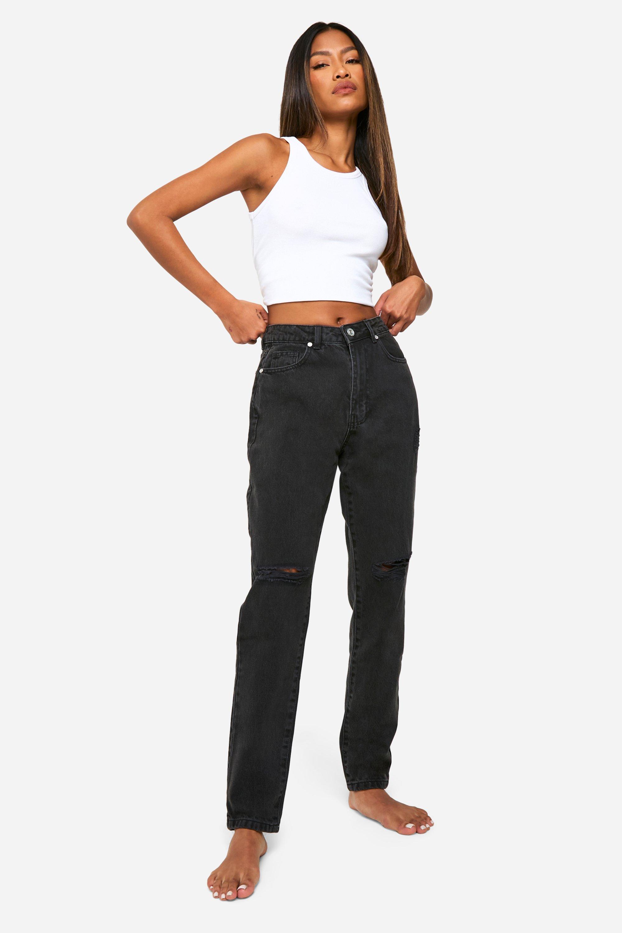 Boohoo mom jeans discount